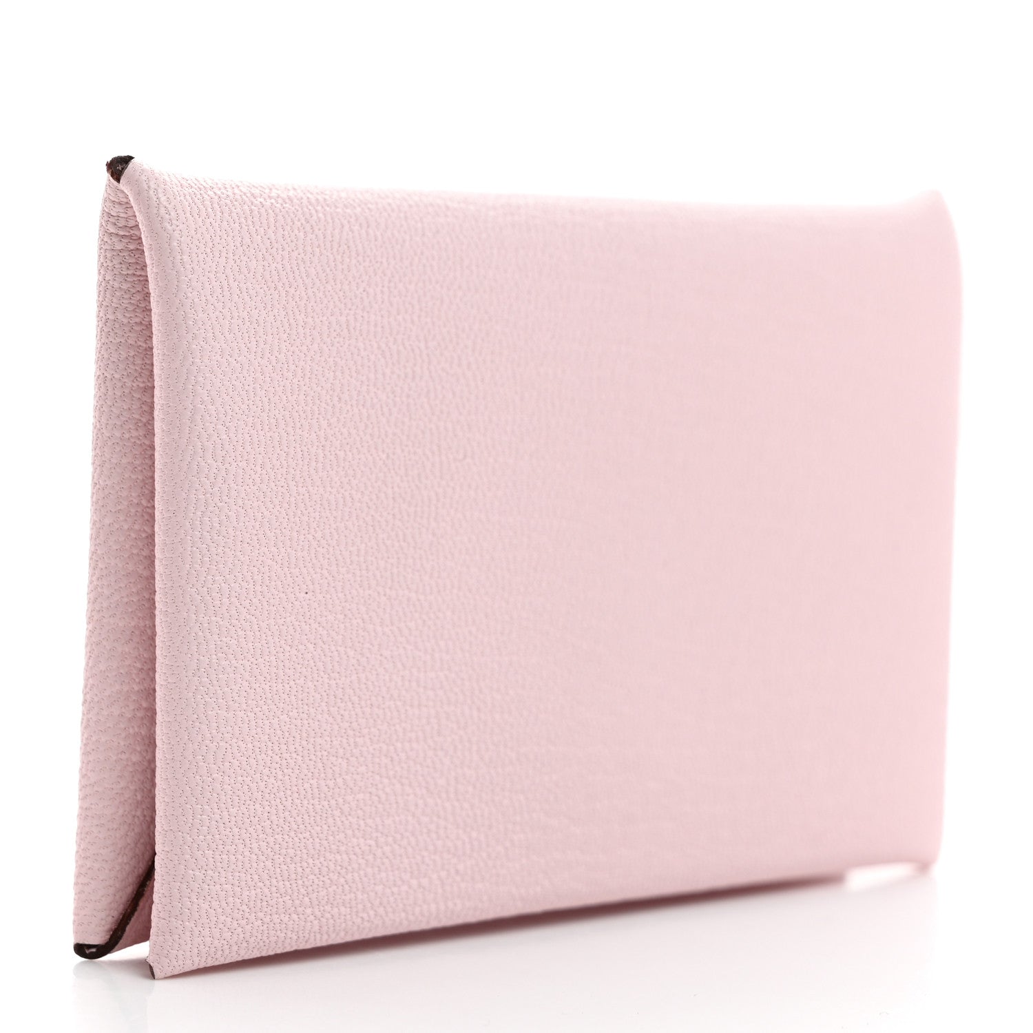 Hermes Chevre Mysore Calvi Card Case Rose Darling 3 of 8