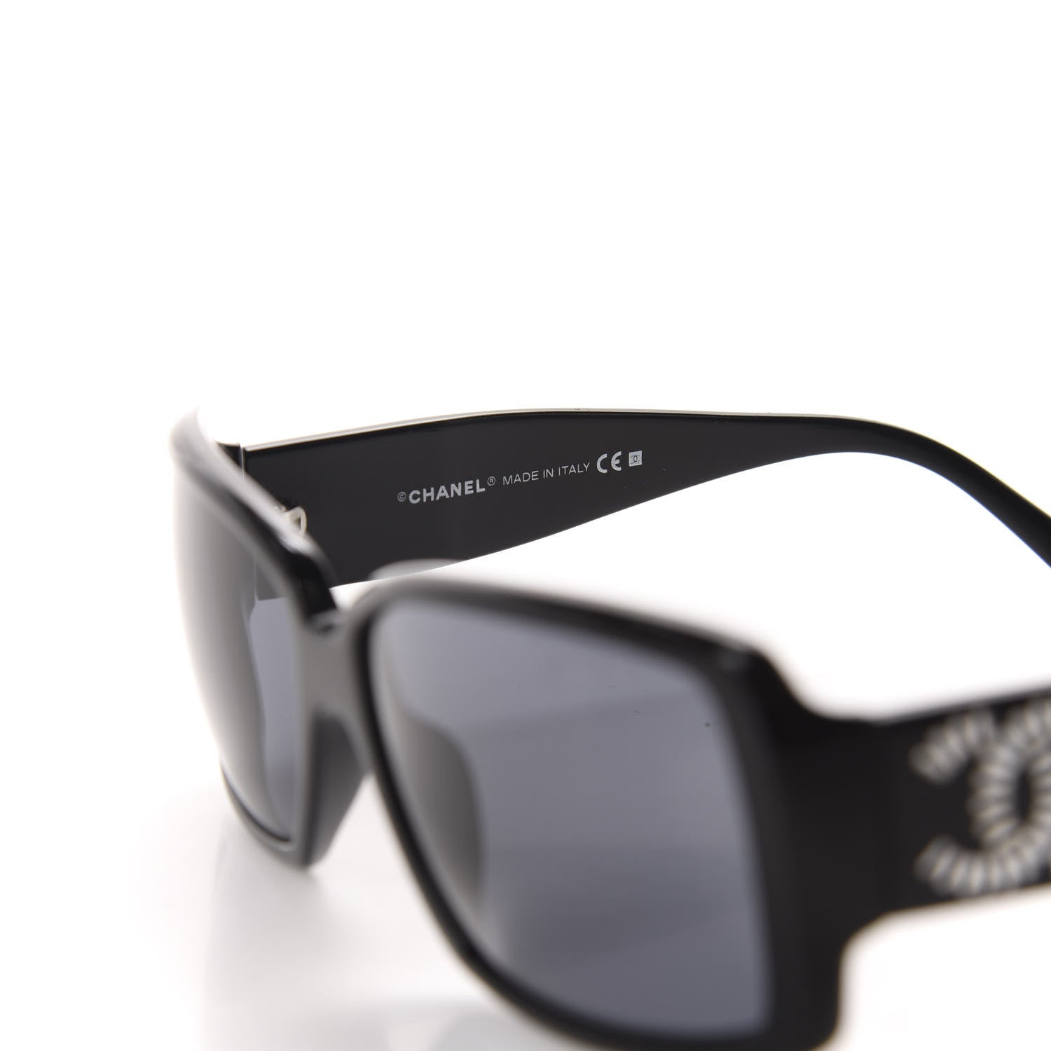 Chanel Crystal Baguette CC Sunglasses 5114-B Black 5 of 8