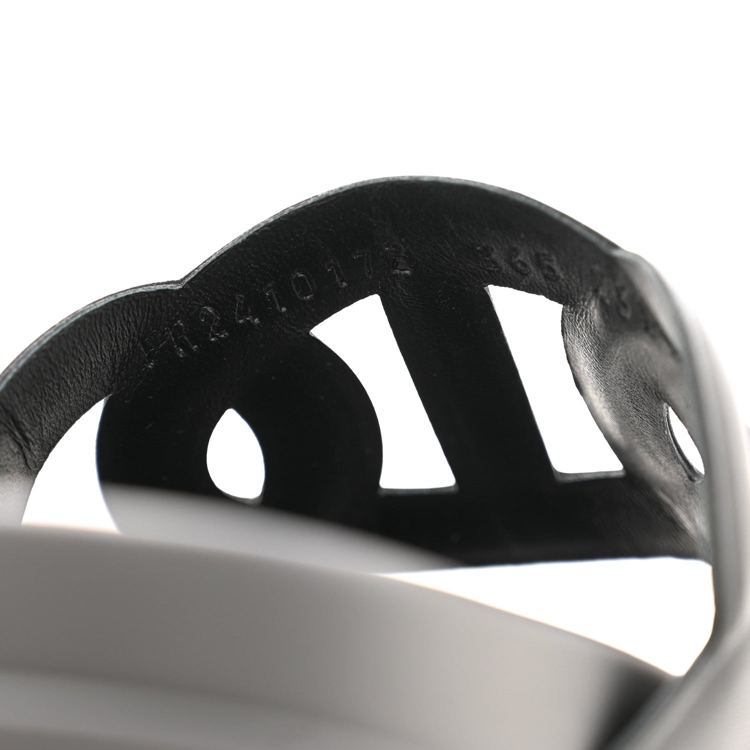 Hermes Nappa Extra Sandals 36.5 Black Mordore 9 of 11
