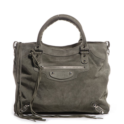 Balenciaga Baby Daim Suede Velo Gris Vison 1 of 13