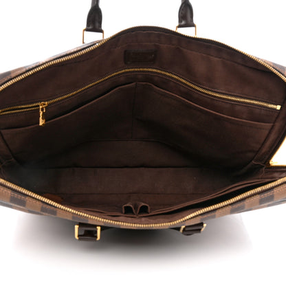 Louis Vuitton Damier Ebene Porte Documents Voyage Soft Briefcase 4 of 10