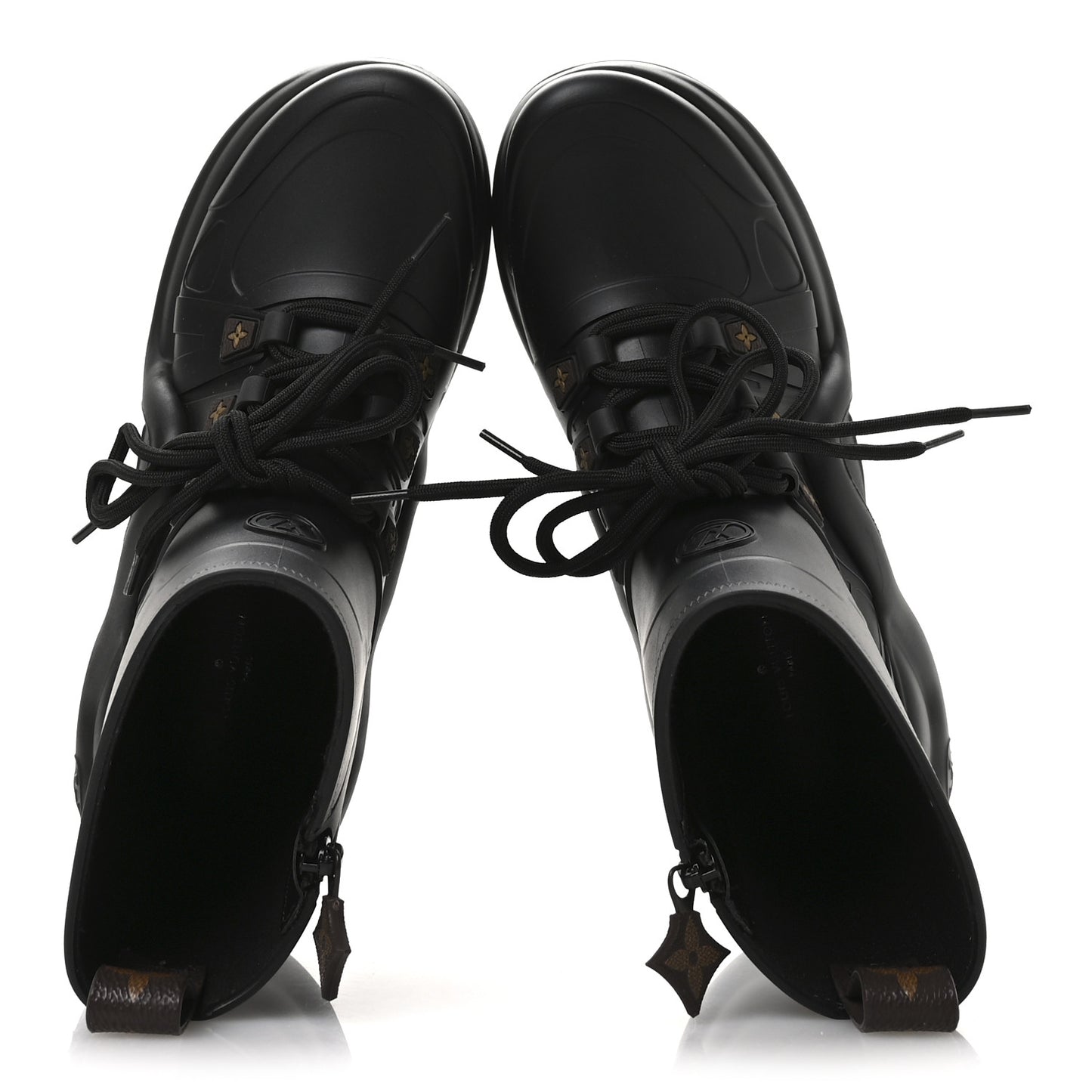 Mat Rubber Monogram LV Archlight Sneaker Boots 38 Black