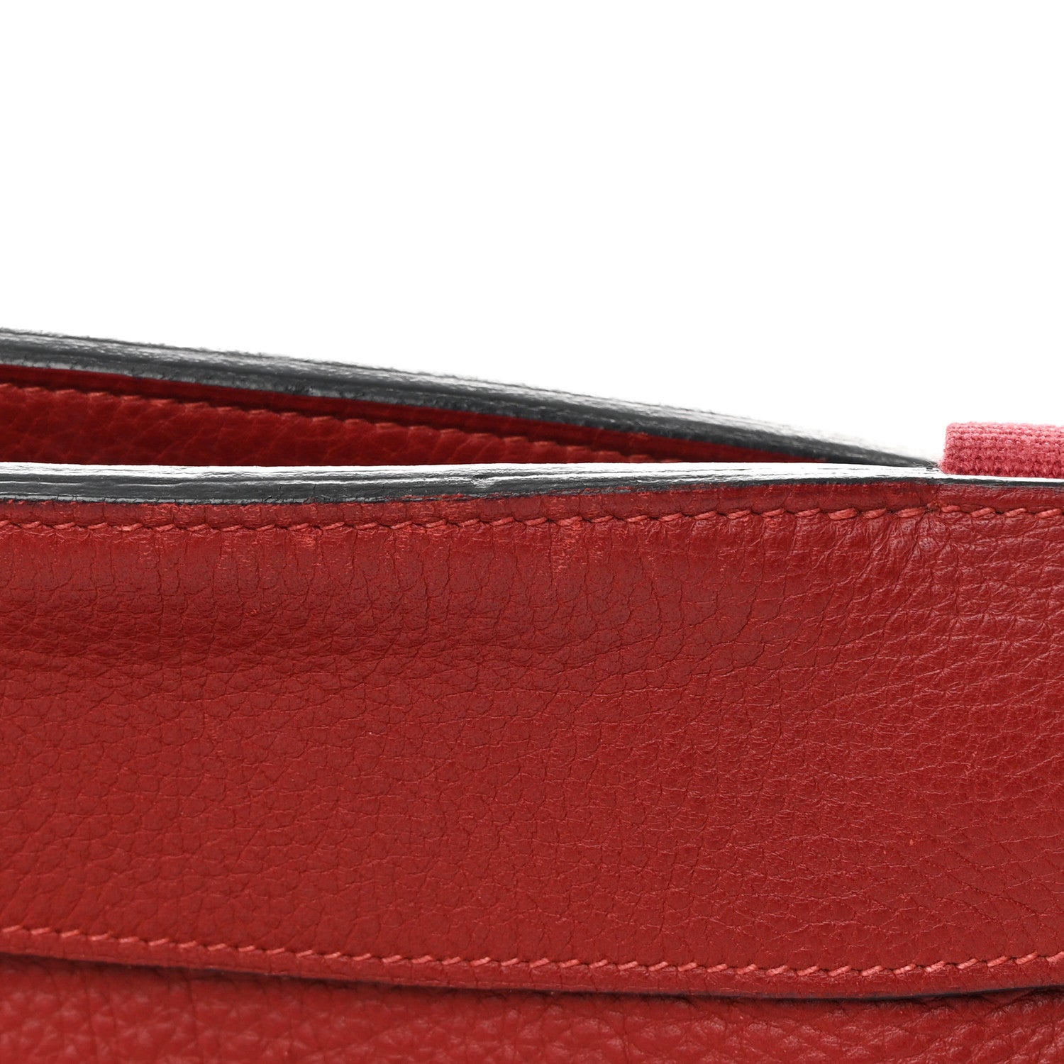 Hermes Taurillon Clemence Sherpa Backpack Rouge Garance 17 of 17