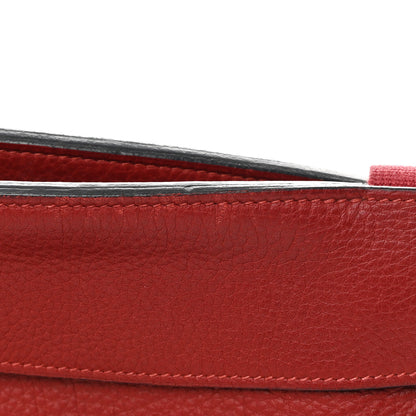 Hermes Taurillon Clemence Sherpa Backpack Rouge Garance 17 of 17
