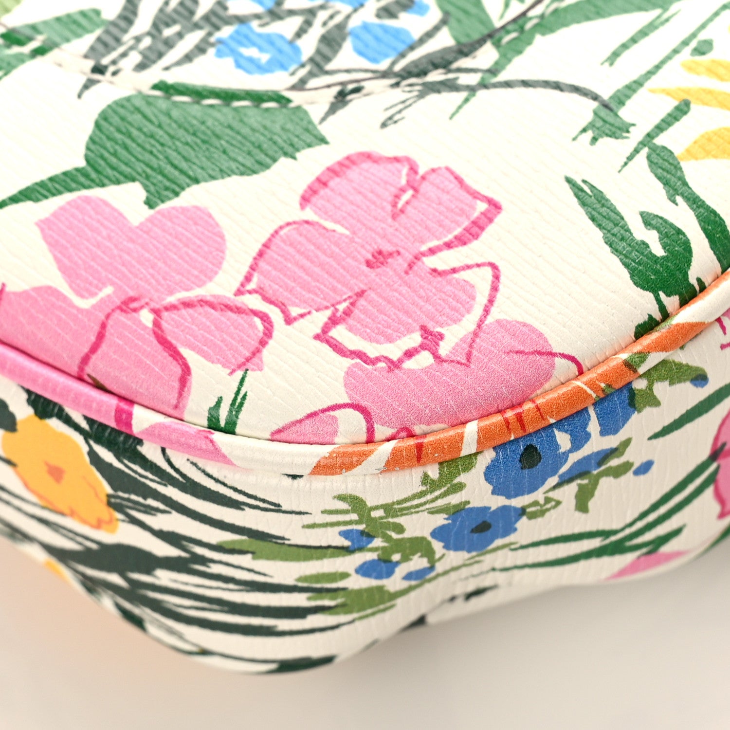 Gucci X KEN SCOTT New Shangai Calfskin Jardin D'Avril Floral Print Small Jackie 1961 Hobo Ivory Pink 8 of 8