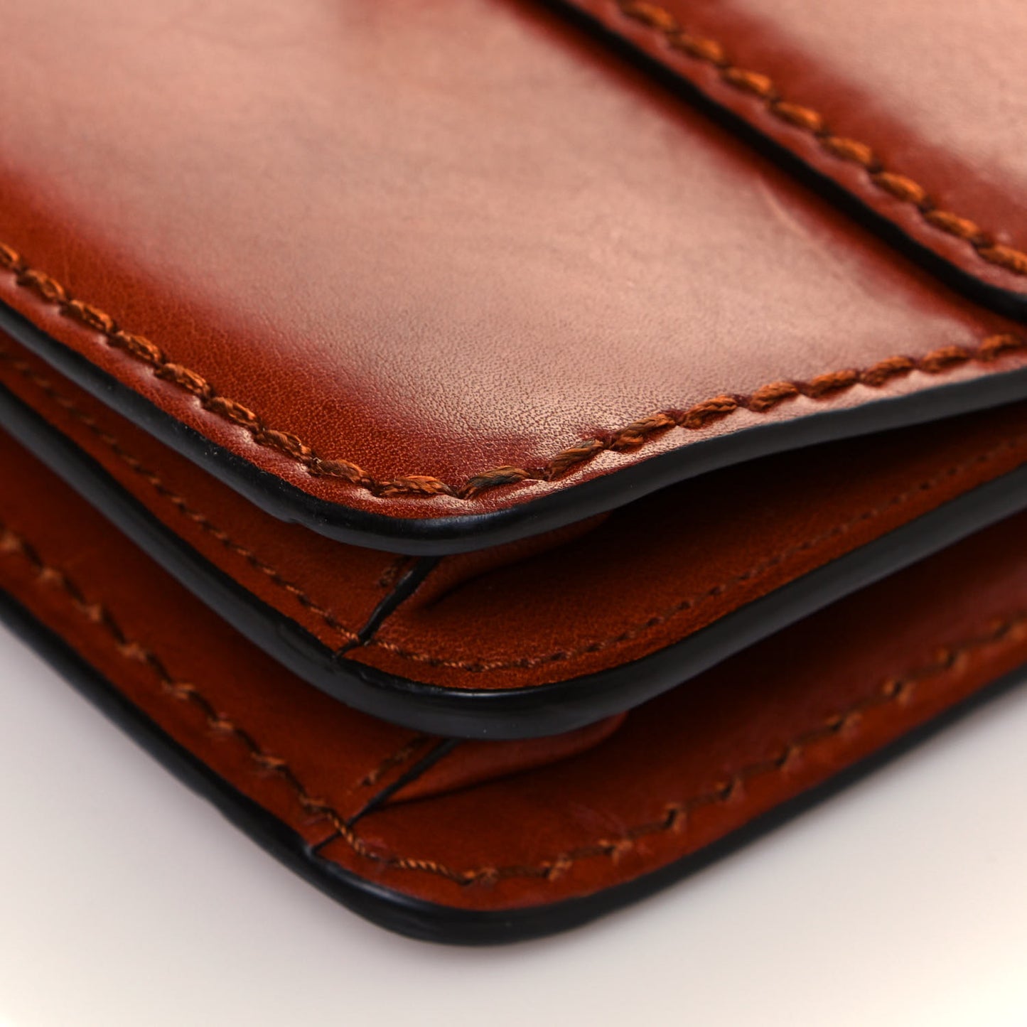 Calfskin Louise Shoulder Bag Brown