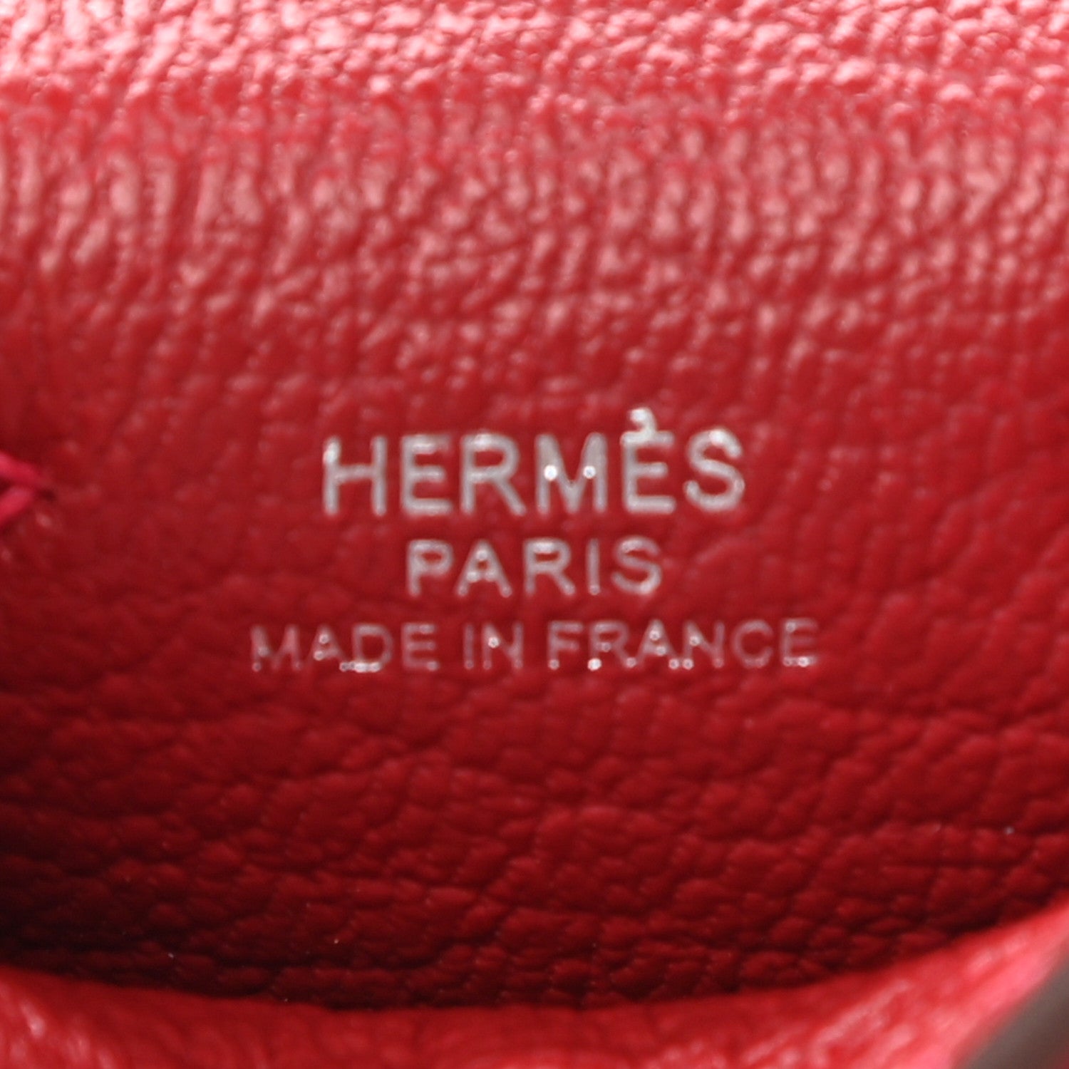 Hermes Tadelakt Mini Kelly Twilly Bag Charm Rouge Vif 5 of 6