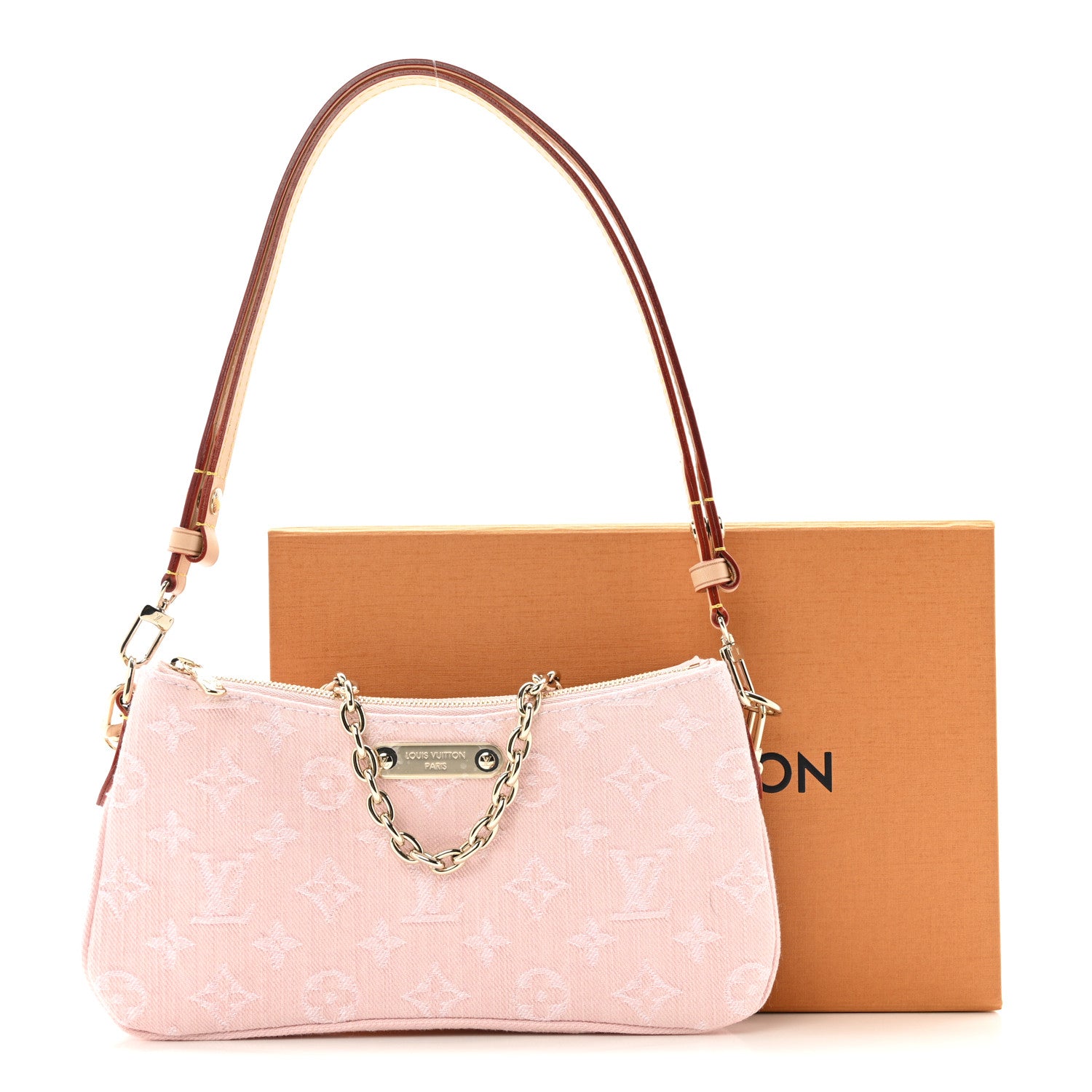 Louis Vuitton Monogram Denim Liv Pochette Washed Pink 12 of 12