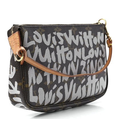 Louis Vuitton Monogram Graffiti Pochette Accessories Silver 3 of 11