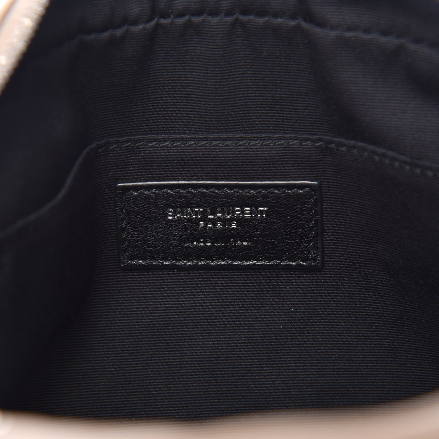 Lambskin Monogram Small Lou Camera Bag Beige