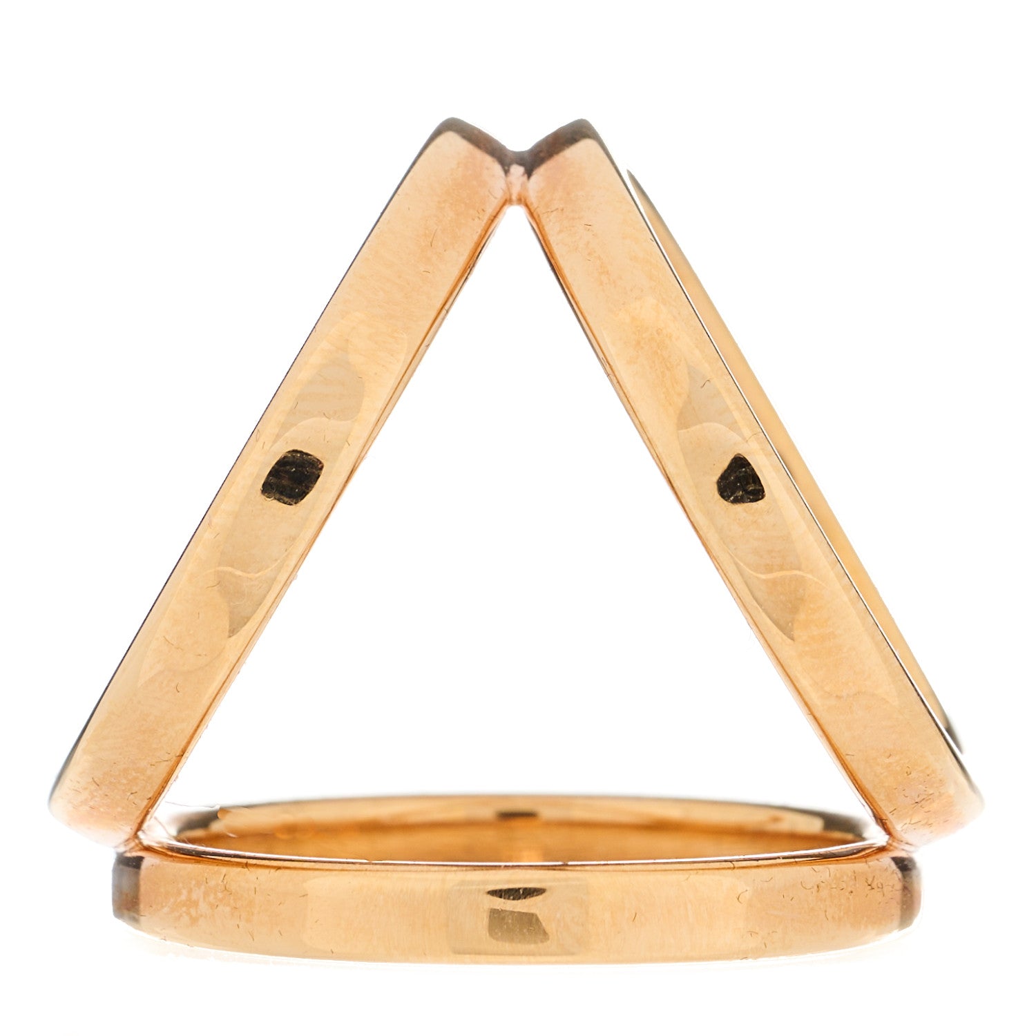 Hermes Permabrass Gold Plated Trio Scarf Ring 4 of 5