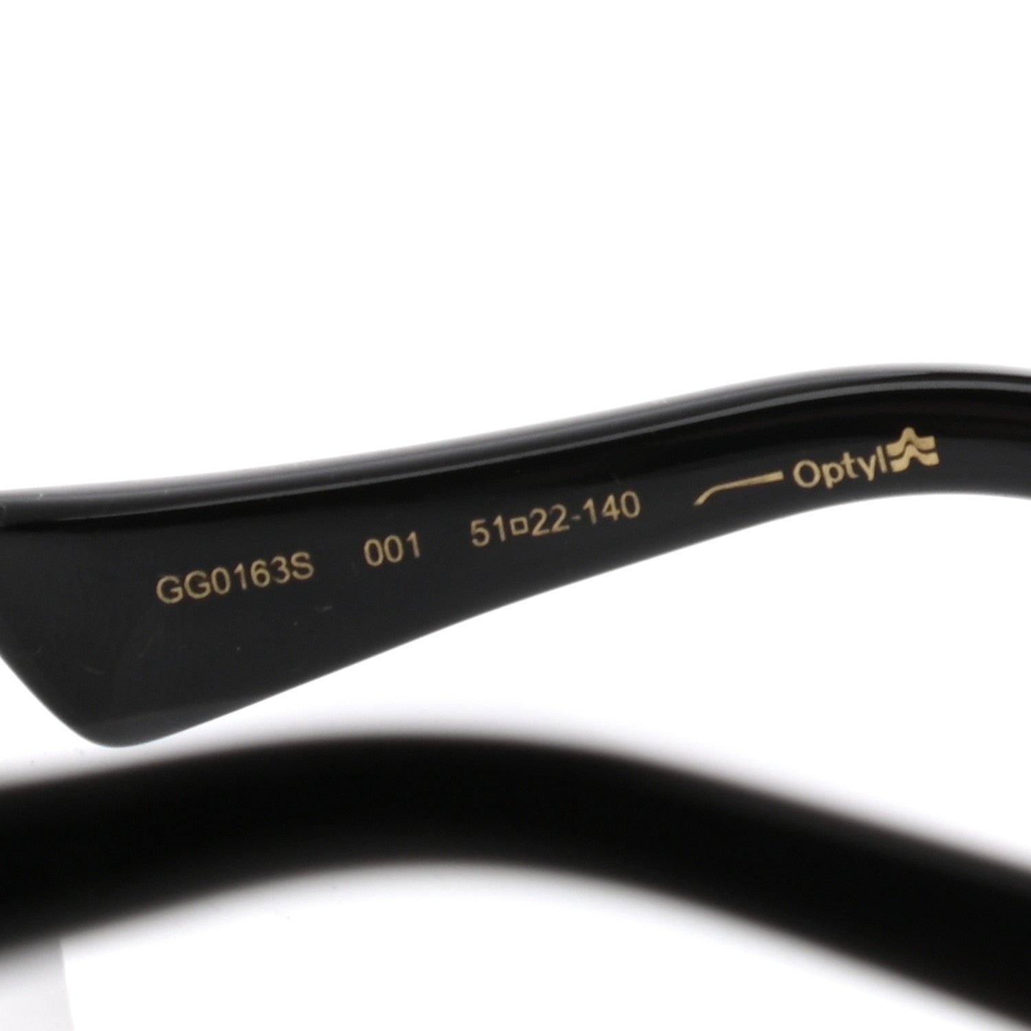 Gucci Acetate Cat Eye GG0163/S Sunglasses Black 5 of 7