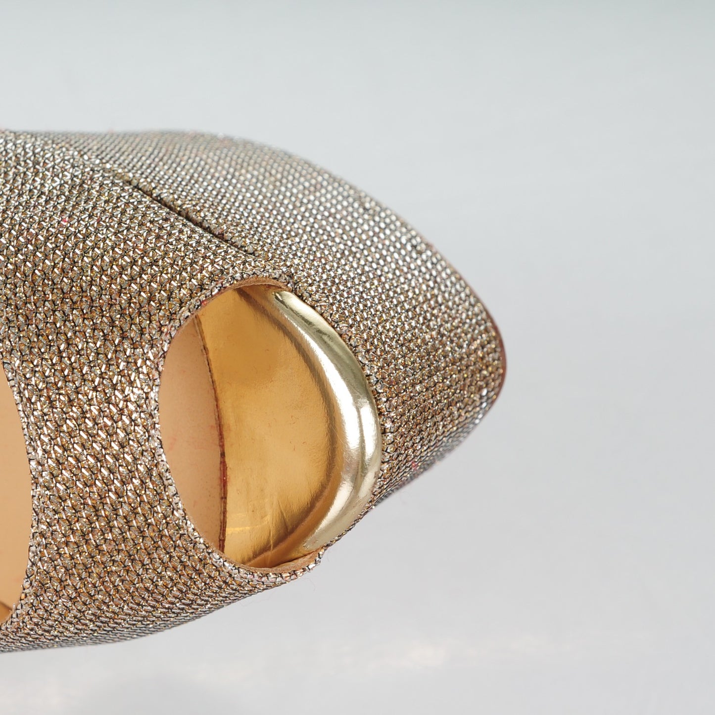 Glitter Fabric Altareva 160 Pumps 36 Gold
