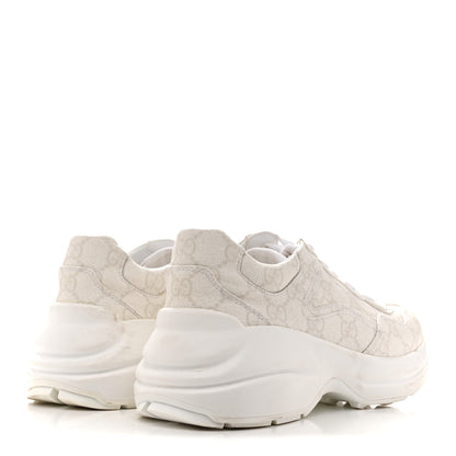 Gucci GG Supreme Monogram Womens Rhyton Sneakers 36.5 White 5 of 10