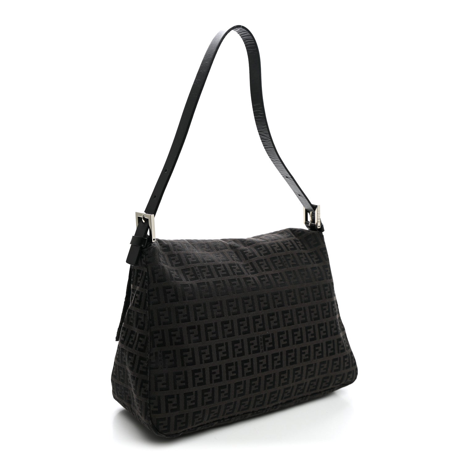 Fendi Zucchino Mama Baguette Black Moro 2 of 8
