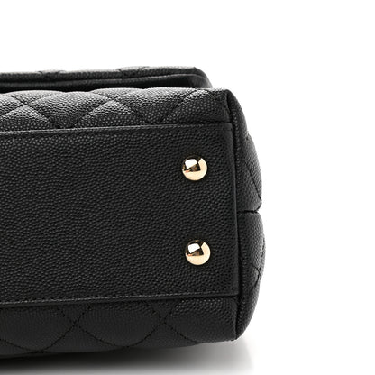 Chanel Caviar Quilted Mini Coco Handle Flap Black 9 of 9