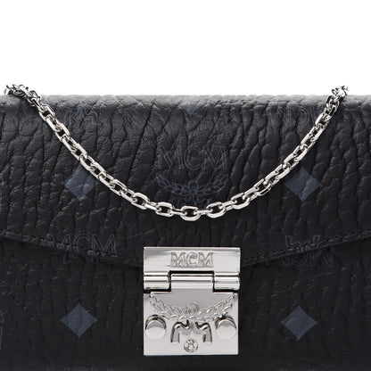 MCM Visetos Large Patricia Wallet On Chain Black Red 10 of 11