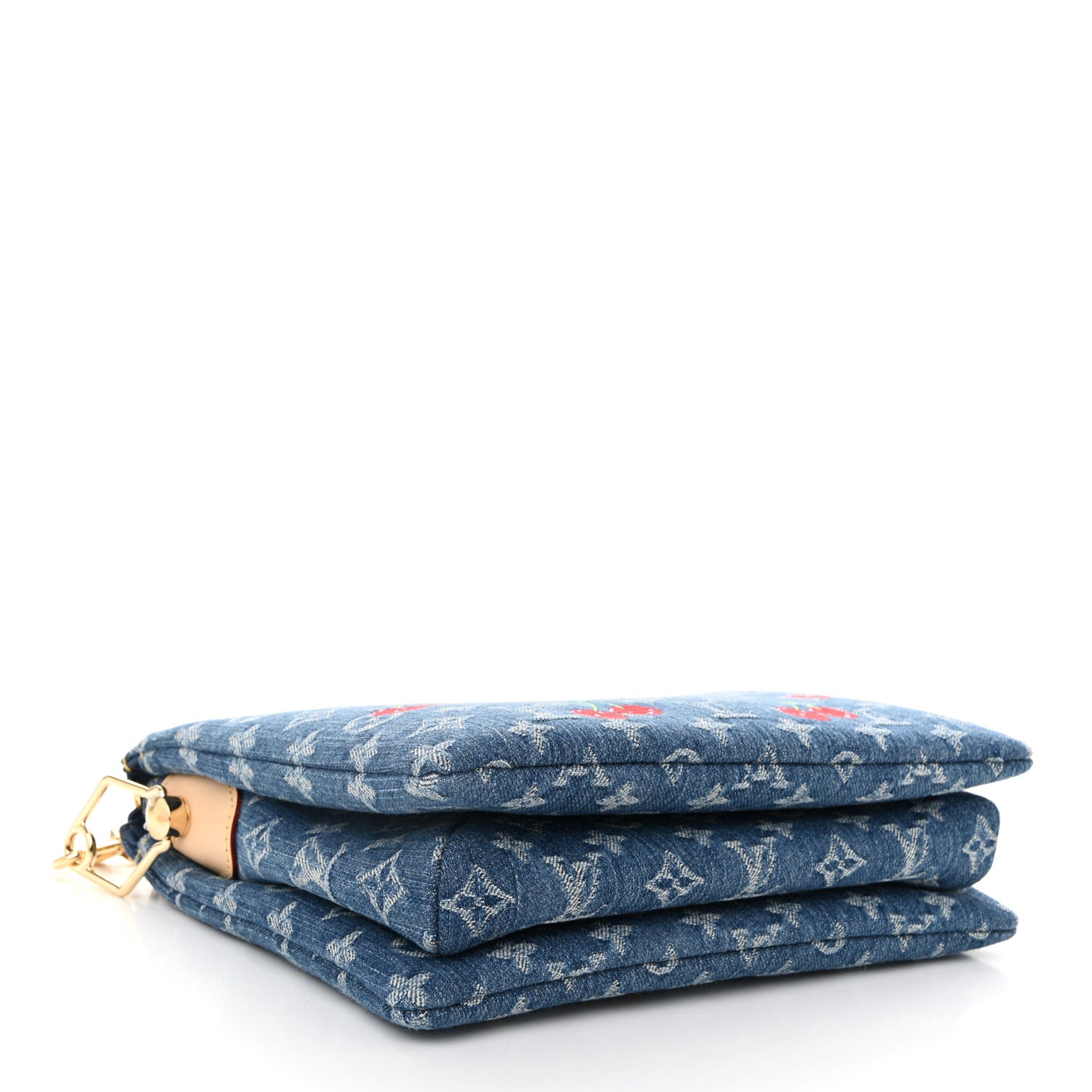 Louis Vuitton LV X TM Monogram Denim Cerises Coussin PM Blue 4 of 10