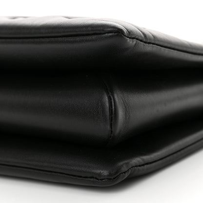 Louis Vuitton Lambskin Embossed Monogram LV Ski Coussin PM Black Multicolor 9 of 9