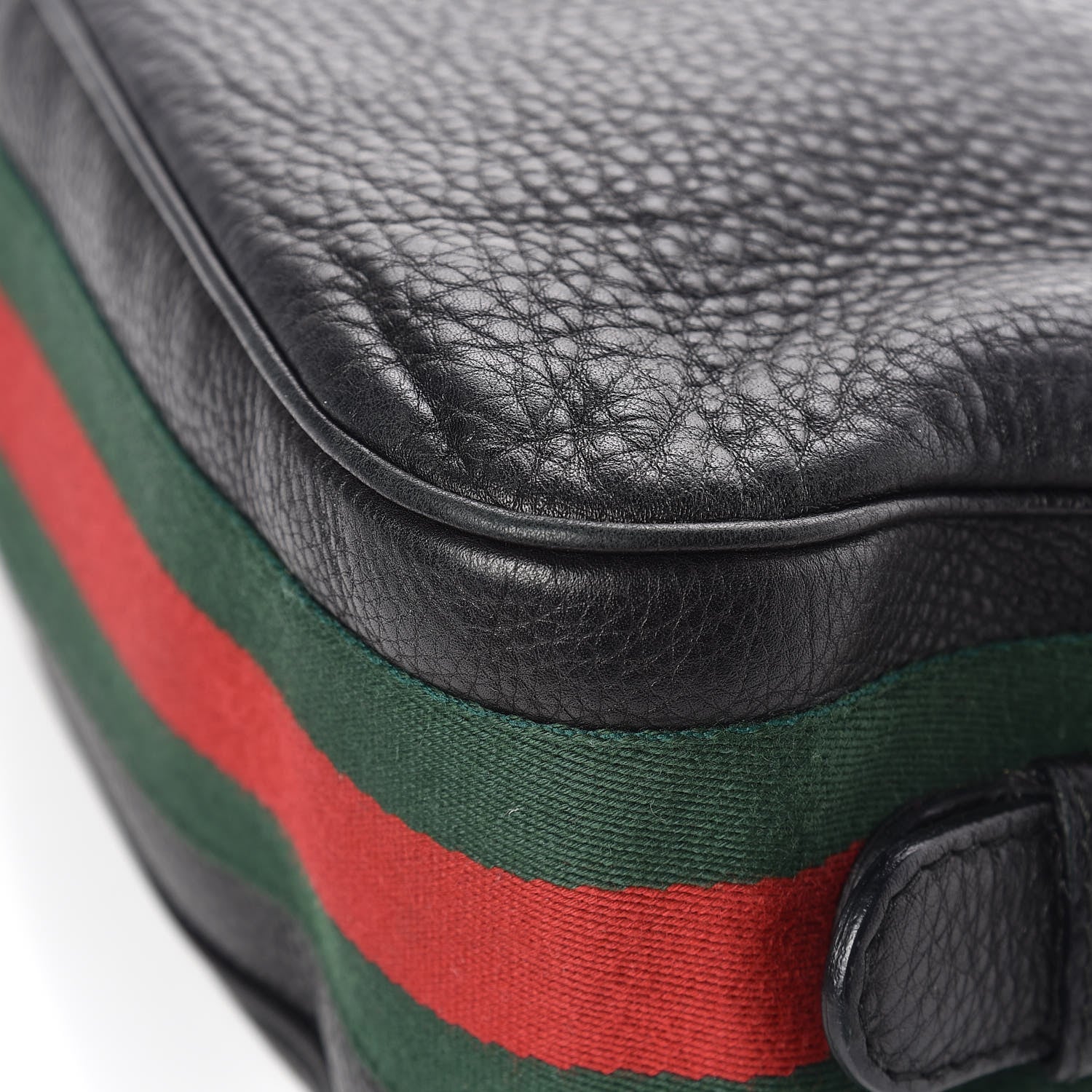 Gucci Calfskin Large Horsebit Web Hobo Black 13 of 13