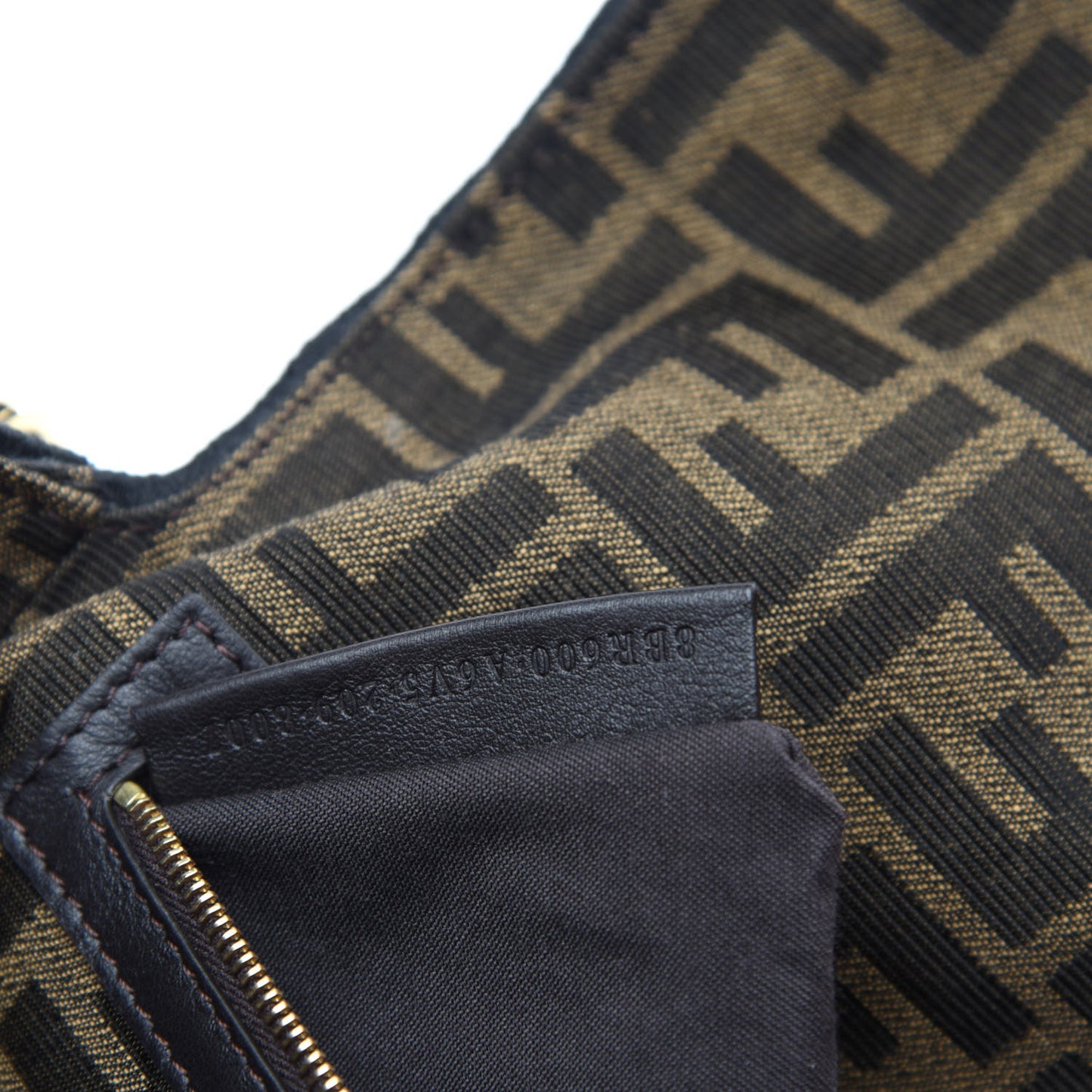 Fabric Jacquard FF 1974 Medium Baguette Tobacco Moro Black