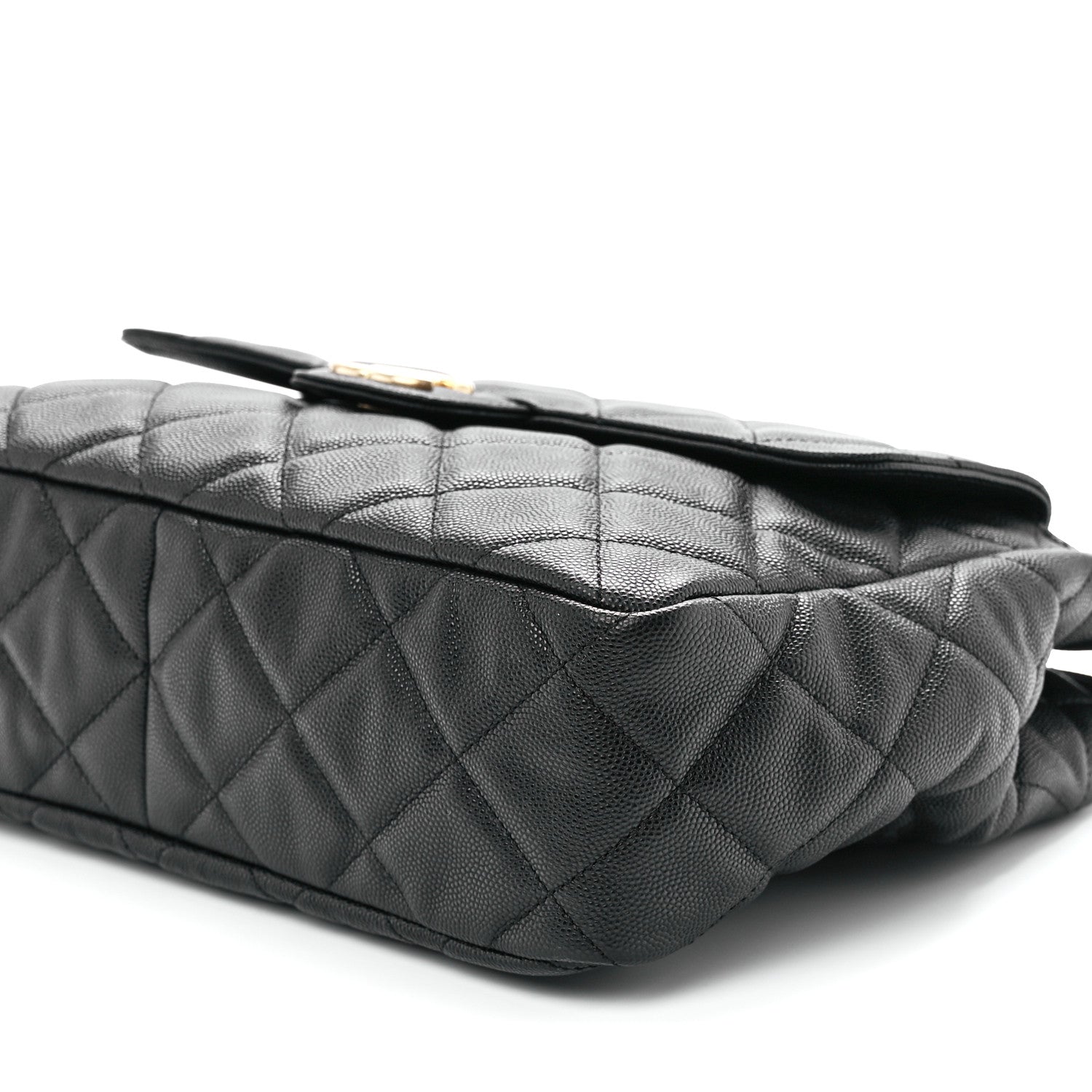 Chanel Caviar Quilted Large Wavy CC Hobo Black 11 of 11