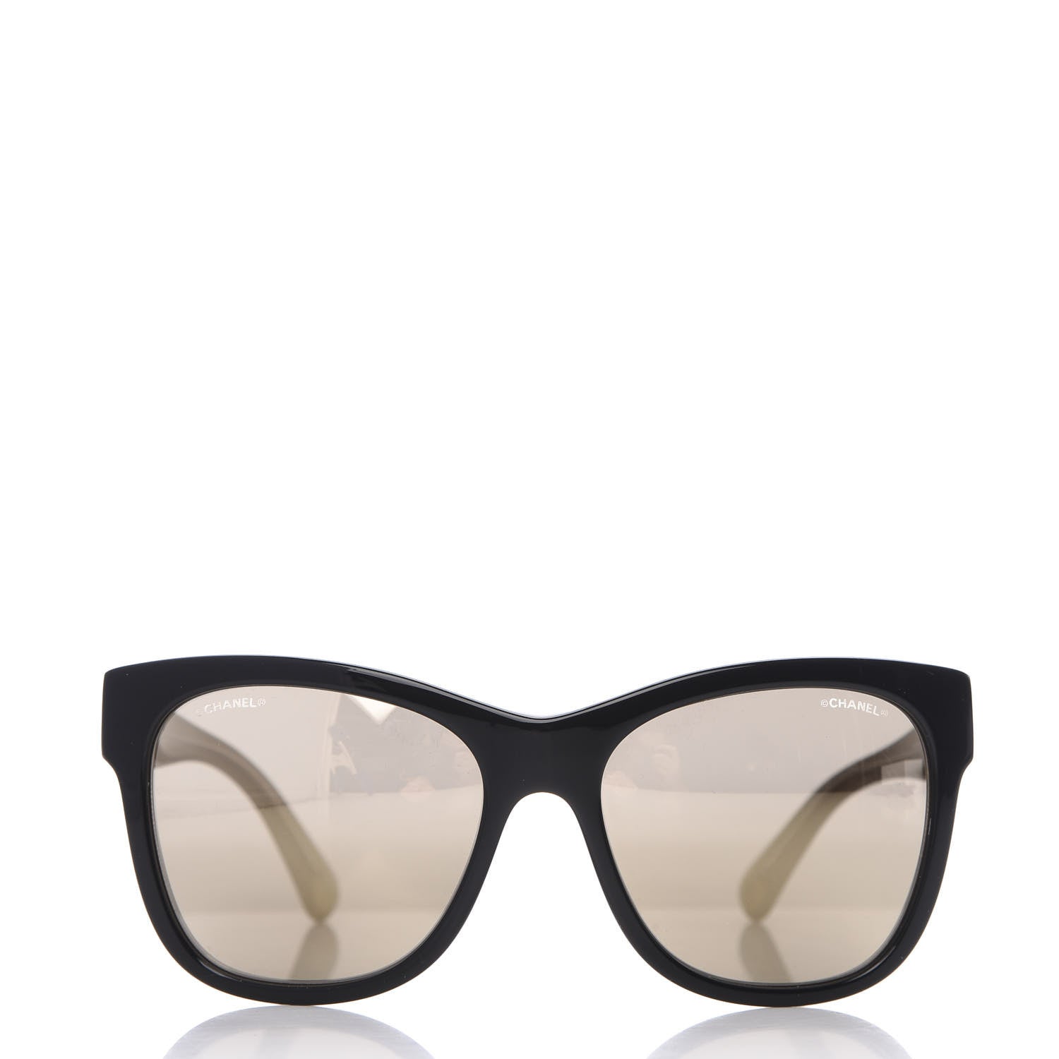 Chanel Acetate Mirrored Runway Square Sunglasses 5380 Black 2 of 8