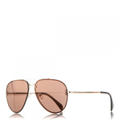 Celine Acetate Mirror Aviator Sunglasses CL41391/S Gold 1 of 7
