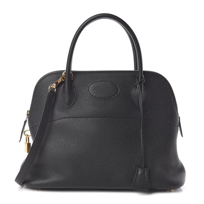 Hermes Taurillon Clemence Bolide 31 Black 1 of 9