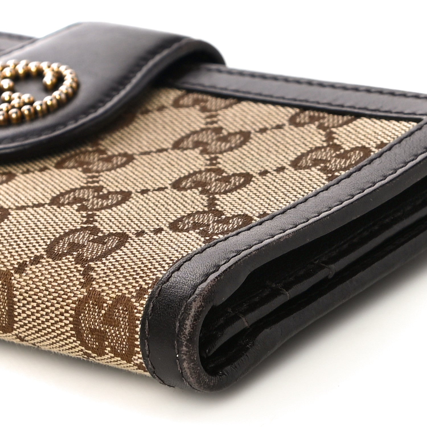 Gucci Monogram Scarlett Continental Wallet Dark Brown 9 of 12