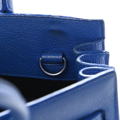 Saint Laurent Grained Calfskin Nano Sac De Jour Royal Blue 11 of 14