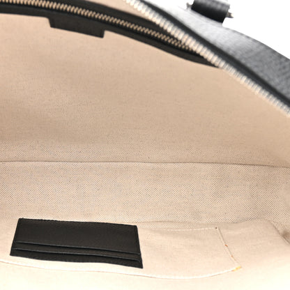 Gucci Piuma Calfskin Jumbo GG Embossed Briefcase Black 5 of 14