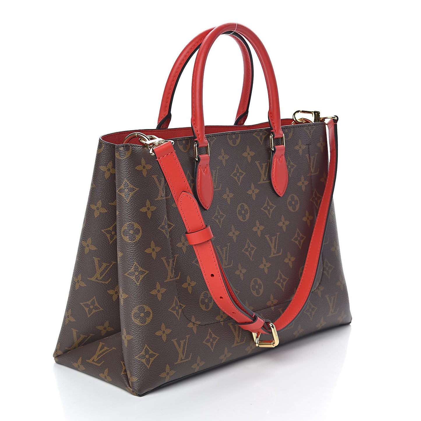 Monogram Flower Tote Coquelicot