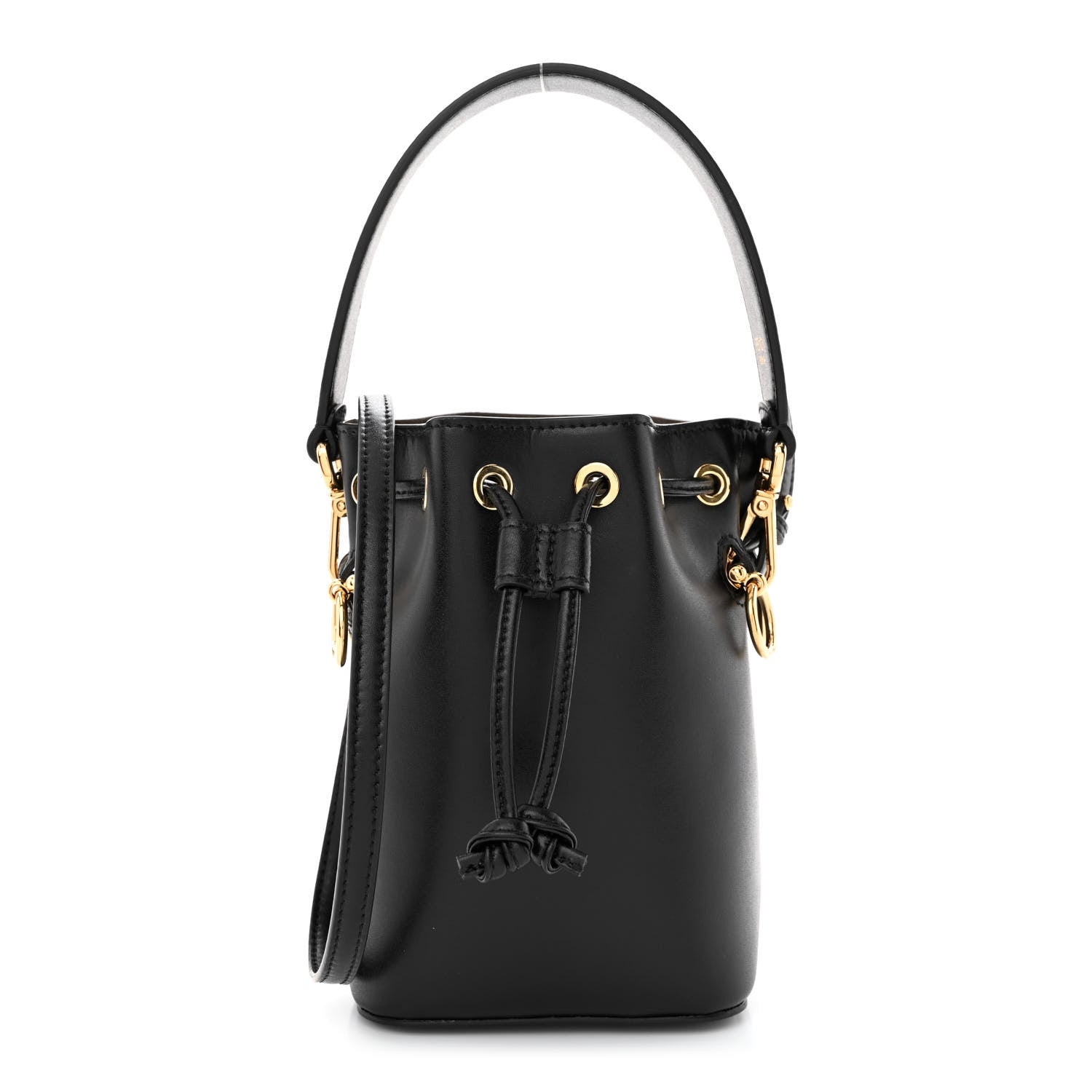 Fendi Vitello Liberty Lucido F is Fendi Mini Mon Tresor Bucket Bag Black 1 of 11