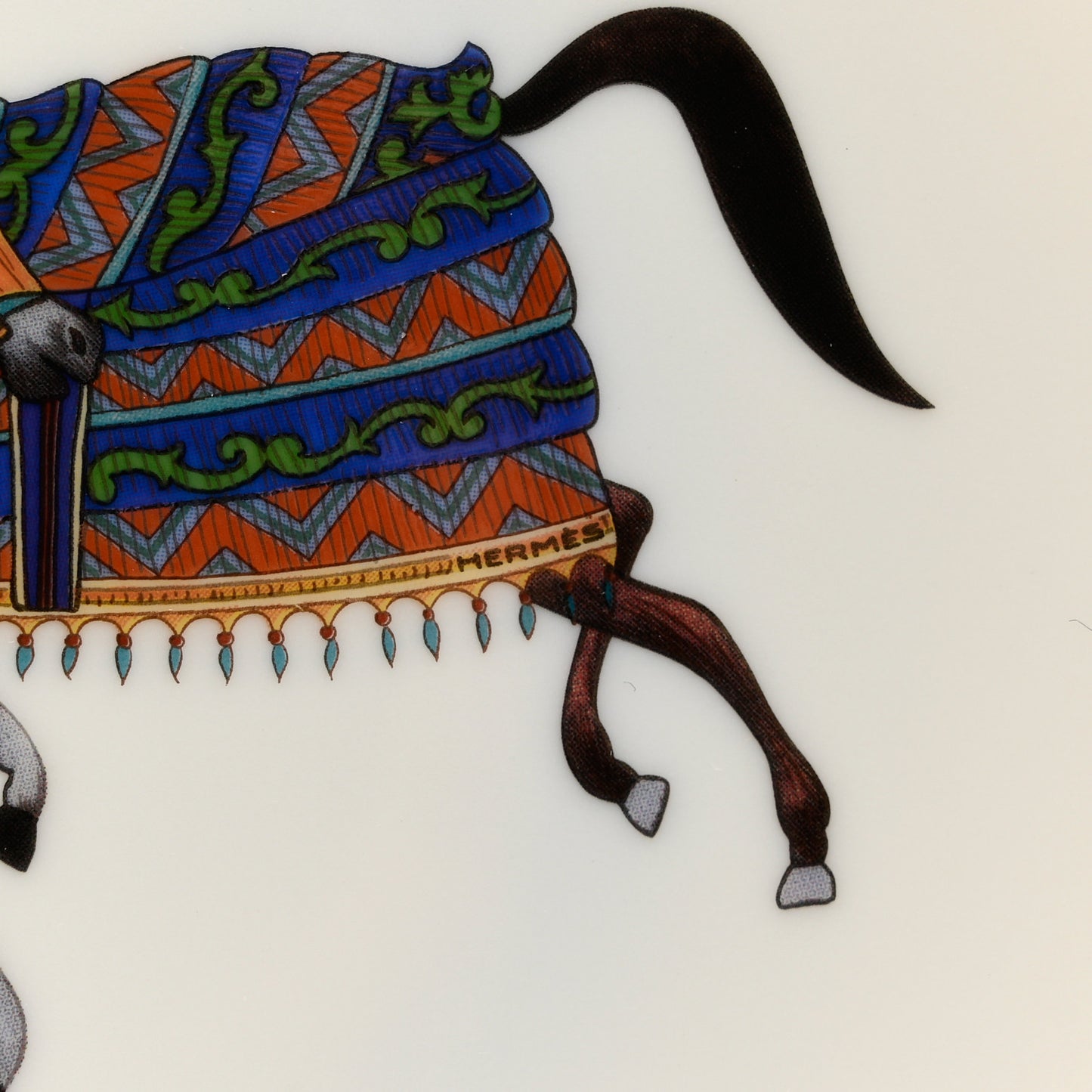 Porcelain Cheval D'Orient Bread and Butter Plate
