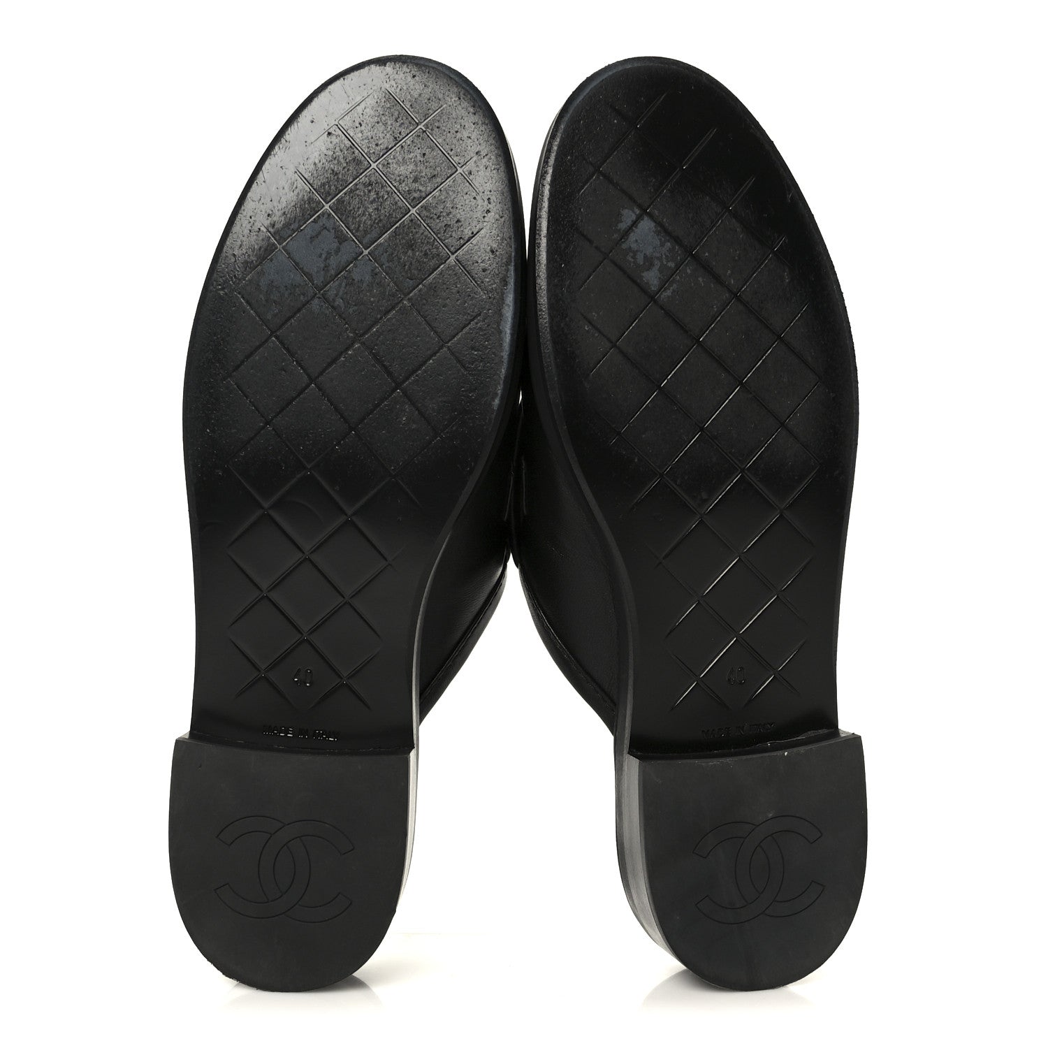 Chanel Lambskin Quilted CC Turnlock Mules 40 Black 6 of 11
