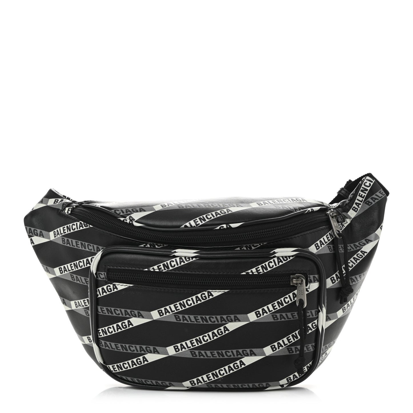 Smooth Calfskin Losange Monogram Explorer Belt Bag Black Grey