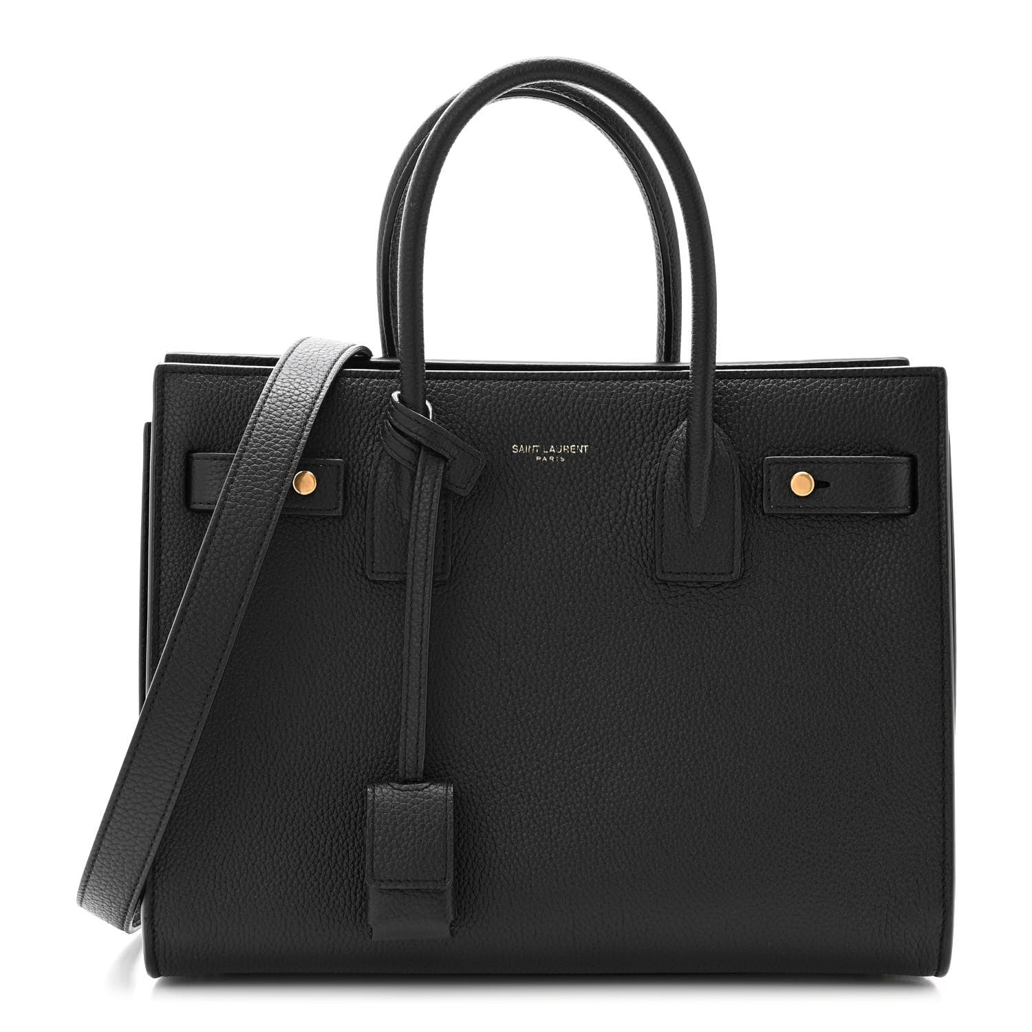 Saint Laurent Grained Calfskin Baby Sac De Jour Souple Black 1 of 10