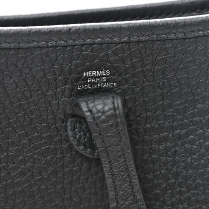 Hermes Taurillon Clemence Evelyne TPM Black 6 of 11
