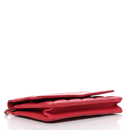 Chanel Caviar Quilted Wallet On Chain WOC Dark Pink 4 of 22