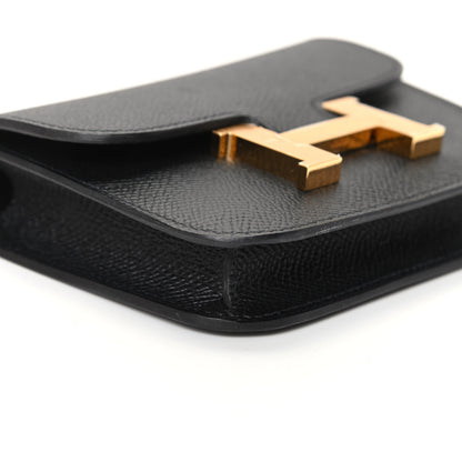Hermes Epsom Constance Slim Wallet Black 7 of 9