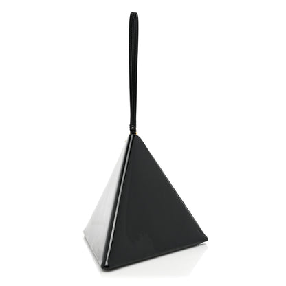 Saint Laurent Patent Pyramid Clutch Black 4 of 10
