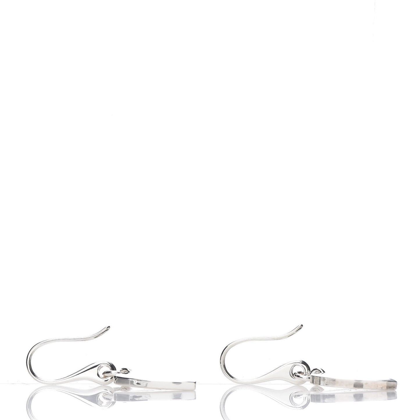 Sterling Silver Trademark Heart Drop Earrings