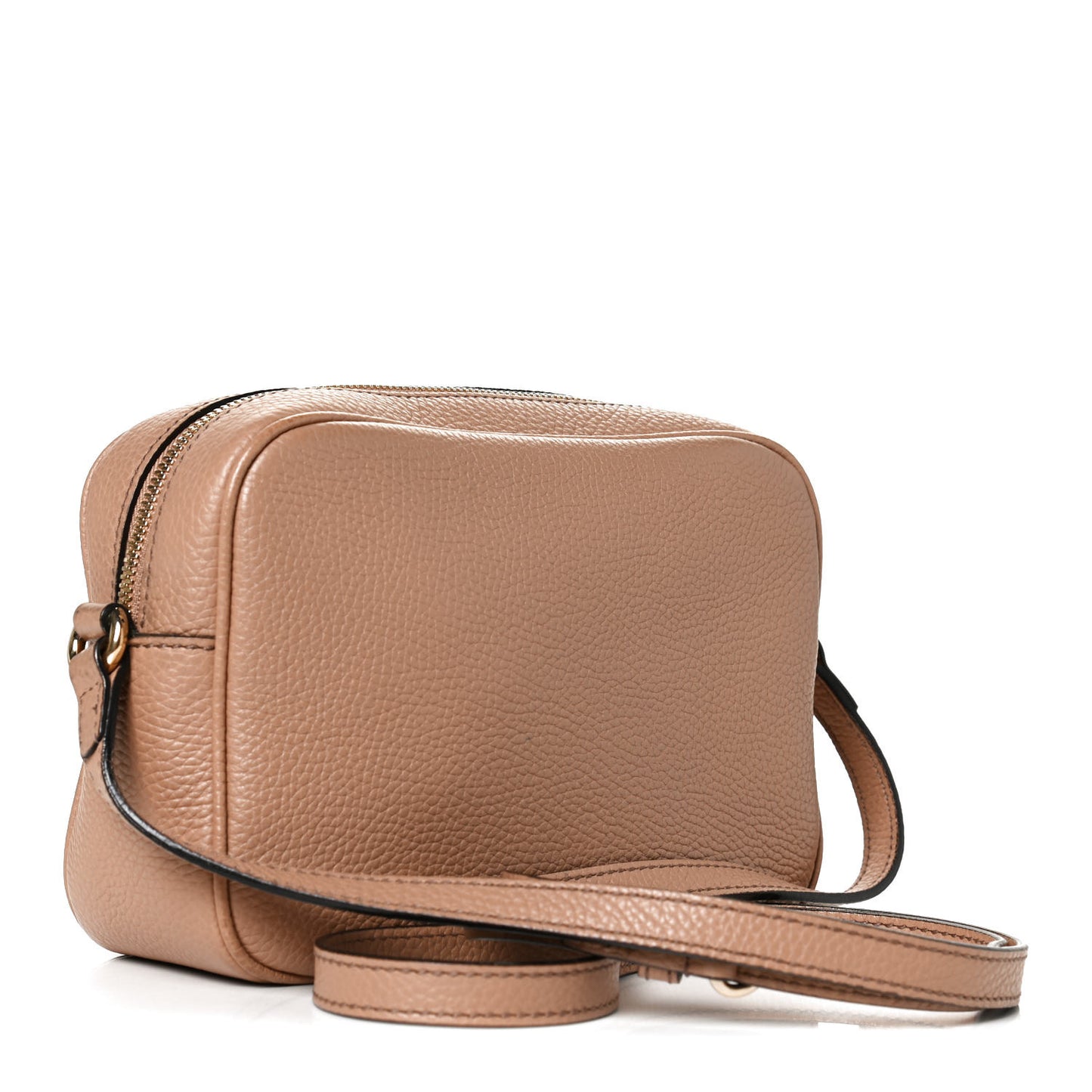 Pebbled Calfskin Small Soho Disco Bag Camelia