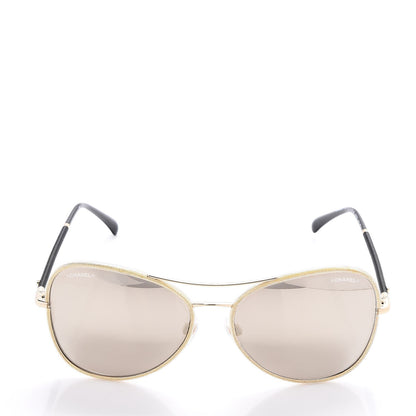 Chanel Pilot Fall Sunglasses 4227 Gold 4 of 7