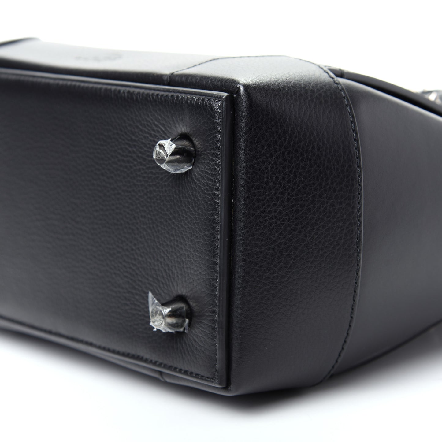 Grained Calfskin Spike Small Eloise Tote Black