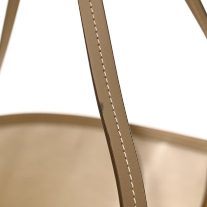 Burberry Cotton Canvas Mini Logo Horseferry Tote Bag Off White 12 of 13