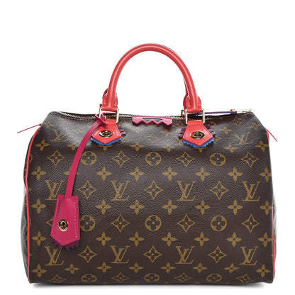 Louis Vuitton Monogram Totem Speedy 30 Flamingo 1 of 7