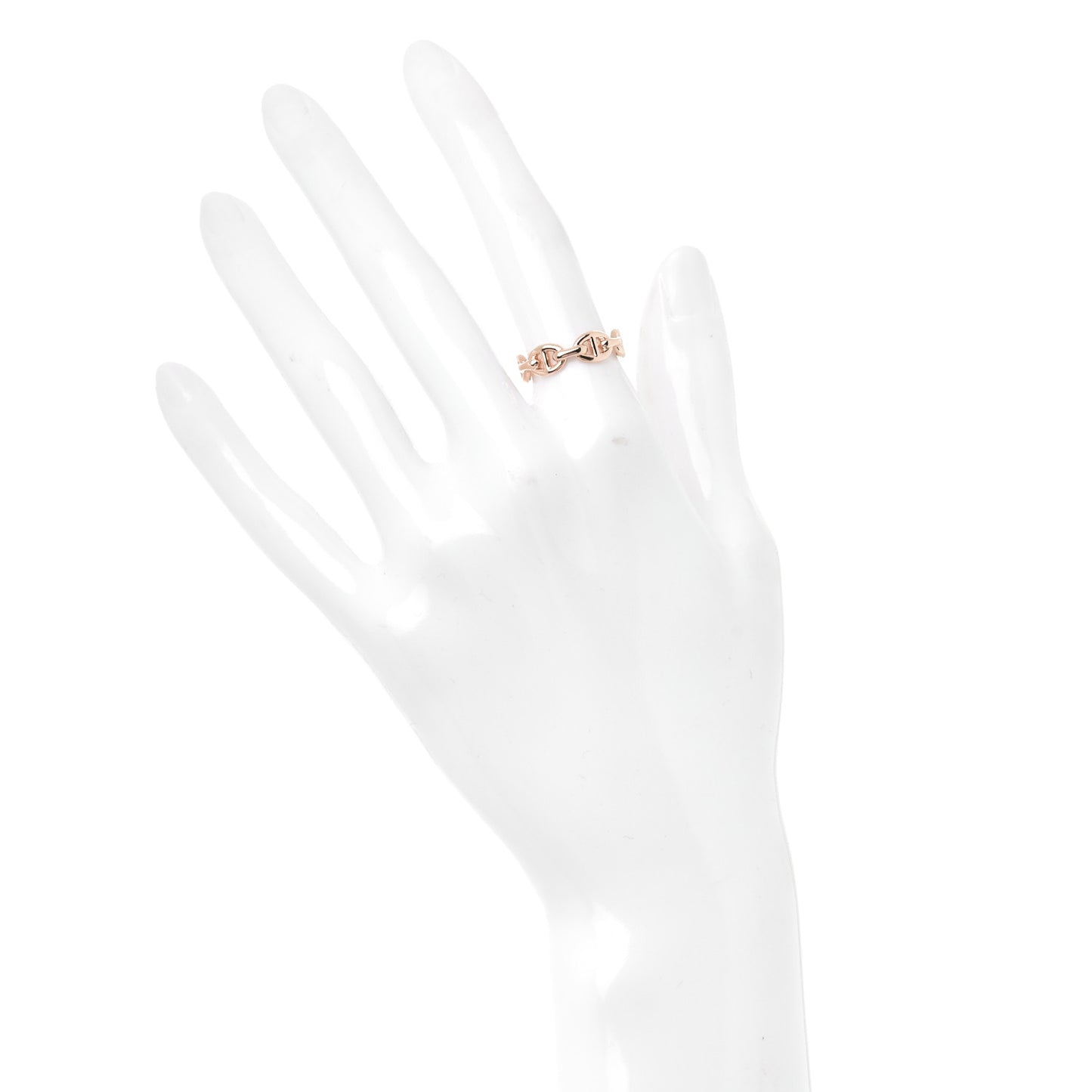18K Rose Gold PM Chaine D'Ancre Enchainee Ring 51 5.75