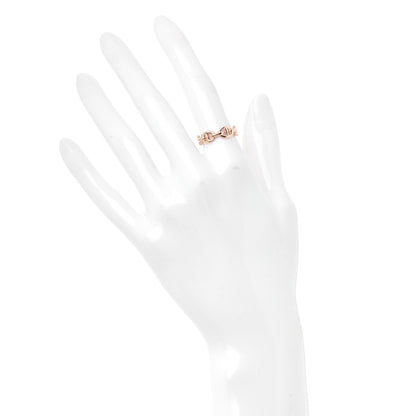 Hermes 18K Rose Gold PM Chaine D'Ancre Enchainee Ring 51 5.75 2 of 6